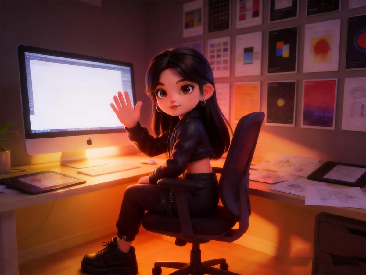 UI 设计师卡通形象